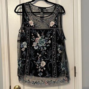 Beautiful embroidered top with camisole